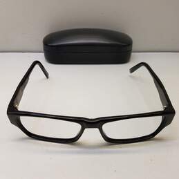 John Varvatos Black Browline Eyeglasses Frame