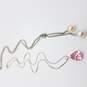 2X 925 Sterling Silver +Pearl +Pink Faceted Glass Pendant Necklaces. image number 1