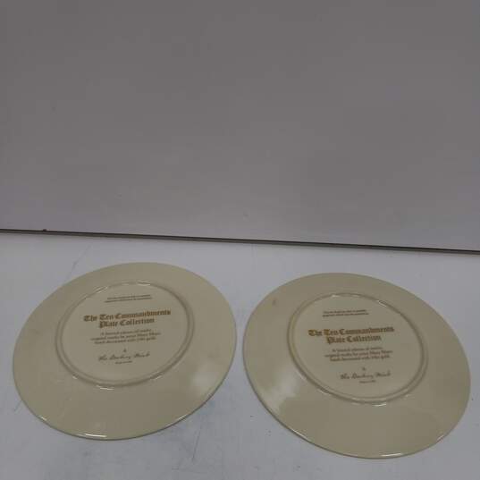 Bundle of 6 Danbury Mints Ten Commandment Plates In Box image number 5
