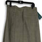 NWT Womens Gray Herringbone Pleated Side Zip Long Maxi Skirt Size 12 image number 3