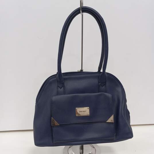 Nine West Blue Shoulder Handbag image number 1