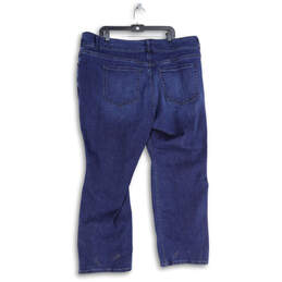 NWT Womens Blue 5-Pocket Design Medium Wash Cropped Jeans Size 24S alternative image