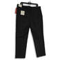 NWT Mens Black Flat Front Straight Leg Travel Lux Dress Pants Size 36X30 image number 2