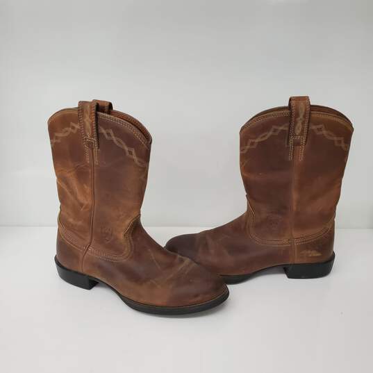 Ariat MN's Heritage Roper Brown Boots Size 9.5 image number 2