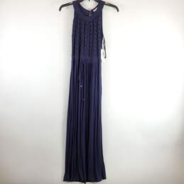 Dress Barn Women Blue Sleeveless Maxi Dress Sz 6 NWT