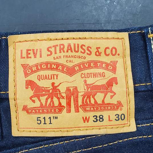 Levi's Men Blue 511 Jeans Sz 38x30 NWT image number 4