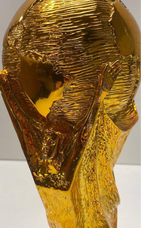World Cup Brazil 2014 Metal Replica Trophy Gold Metallic image number 2