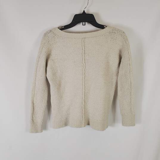 Free People Women Beige V-Neck Sweater XS image number 2