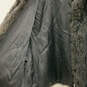 Womens Black Opossum Fur Leather Trim Collared Full-Zip Vest Size Medium image number 4