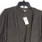 NWT Womens Gray Heather Long Sleeve Open Front Cardigan Sweater Size XL image number 3