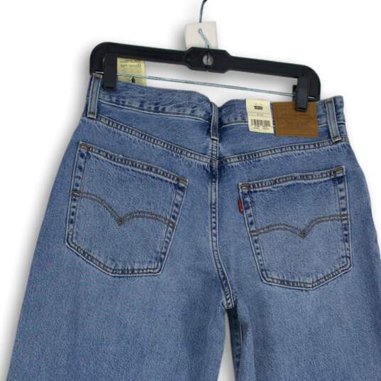 NWT Levi Strauss & Co. Womens Blue Denim Baggy Dad Straight Leg Jeans Size 30 image number 4