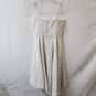 White House Black Market White Sleeveless Metallic Pattern Dress Size 4 image number 2