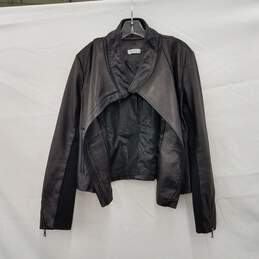 Barneys Black Leather Jacket Size Large alternative image