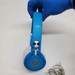 Beats By Dre Mixr Blue On Ear Headphones With Case alternative image