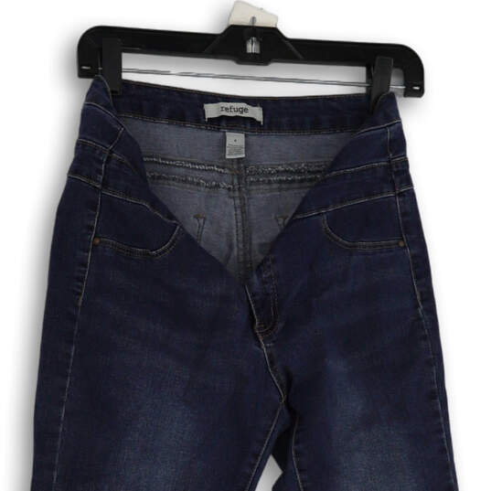 Womens Blue Medium Wash Stretch Pockets Denim Skinny Leg Jeans Size 6 image number 3