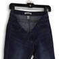 Womens Blue Medium Wash Stretch Pockets Denim Skinny Leg Jeans Size 6 image number 3