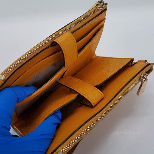 New Women's Michael Kors Jet Set Travel Large Top Zip Wristlet Clutch  Wallet (Brown) 