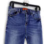 Womens Blue Denim Medium Wash Stretch Pockets Skinny Leg Jeans Size 11 image number 3