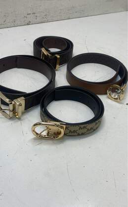 Bundle of 4 Michael Kors Brown Belts