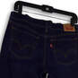 Womens Blue Medium Wash Pockets Regular Fit Denim Straight Jeans Size 29 image number 4