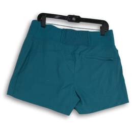 Athleta Womens Blue Zipper Pocket Elastic Waist Pull-On Athletic Shorts Size 12 alternative image