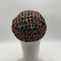 Womens Multicolor Woven Short Brim Fashionable Beret Winter Hat One Size image number 3