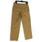 Mens Beige Flat Front Slash Pocket Straight Leg Chino Pants Size 30x29 image number 2