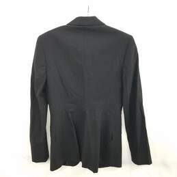 Burberry Black Wool Blazer Jacket Women's Size 4 alternative image