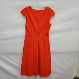 J. Crew WM's Mathilde Aline Bright Orange Midi Sleeveless Dress Size 4 alternative image