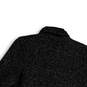 Womens Black Long Sleeve Quarter Zip Mock Neck Pullover Sweatshirt Size S image number 4