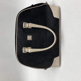 Womens Black Bottom Stud Detachable Strap Double Handle Carry-On Travel Bag
