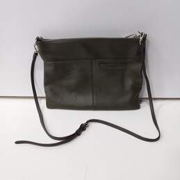 Sanctuary Manhattanville Green Pebbled Leather Front Zip Pocket Back Pants Pocket Shoulder/Crossbody Bag Purse