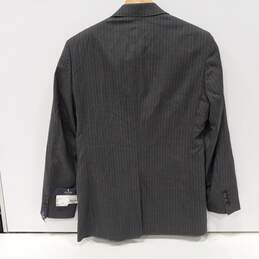 Stafford Men's Gray Wool Plainweave Stripe Suit Jacket Size 38R alternative image