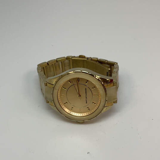 Designer Kenneth Jay Lane Gold-Tone Stainless Steel Round Dial Wristwatch image number 1