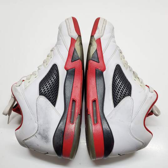Nike Jordan 5 Retro Low Fire Red Men's Sneakers Size 11 image number 4