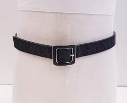 Michael Kors Signature Black Leather Women's Belt