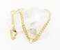 14K Yellow Gold Double Twisted Rope Chevron Chain Necklace 7.8g image number 2