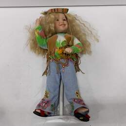 Danbury Mint Porcelain Harmony Hippie Doll w/Box alternative image