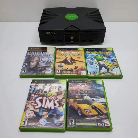 Lot of Microsoft Xbox Console Video Games COD Sims Star Wars Untested P/R image number 1