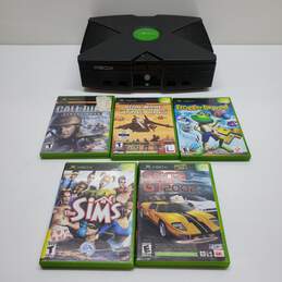 Lot of Microsoft Xbox Console Video Games COD Sims Star Wars Untested P/R