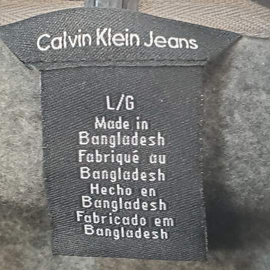 Calvin Klein Men Gray Jacket Sz L nwt image number 1