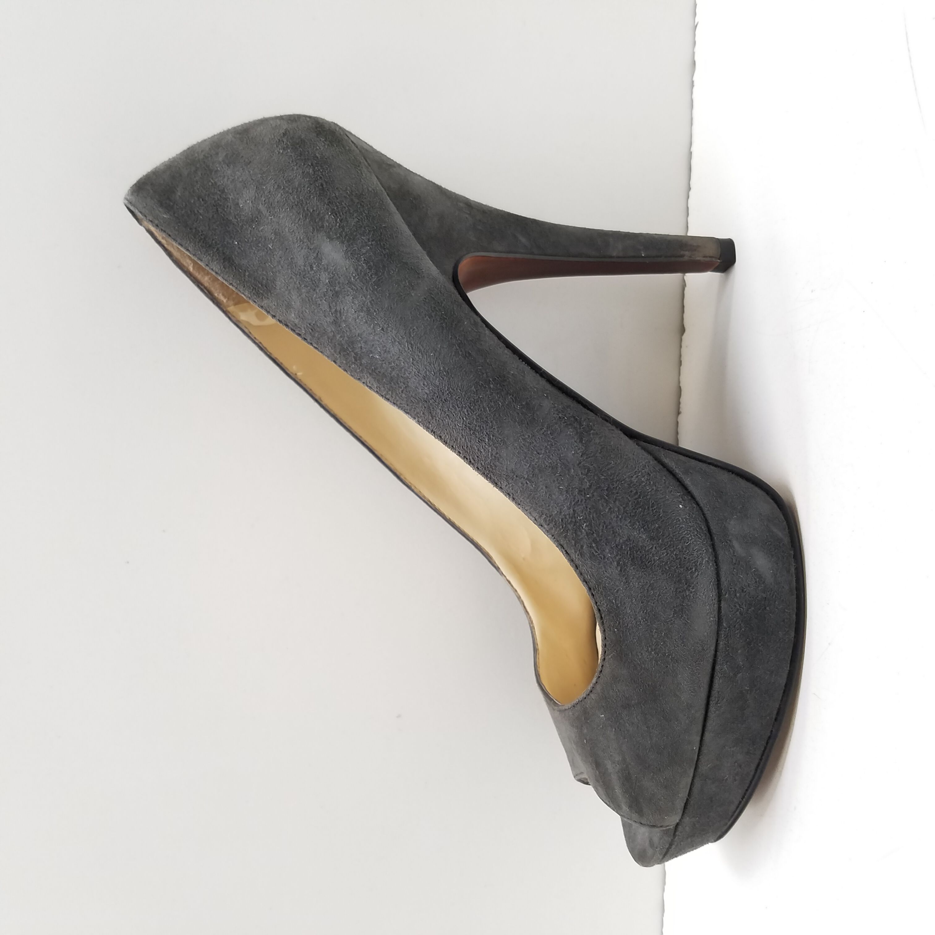 Halogen | Shoes | Grey Suede Heels | Poshmark