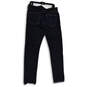 Mens Blue Denim Dark Wash 5-Pocket Design Skinny Leg Jeans Size 34/34 image number 2