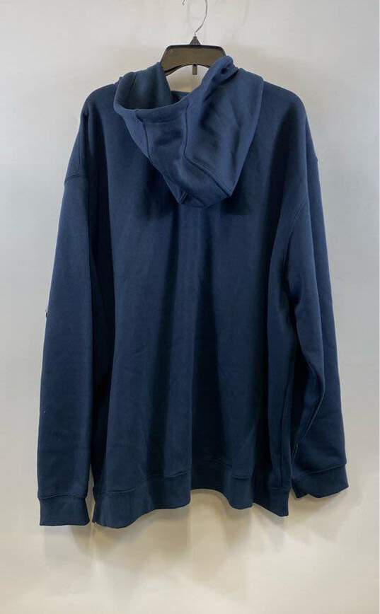 Carhartt Blue Zip Sweatshirt - Size 4XL image number 2