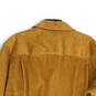 Womens Brown Corduroy Spread Collar Long Sleeve Button-Up Shirt Size L image number 4
