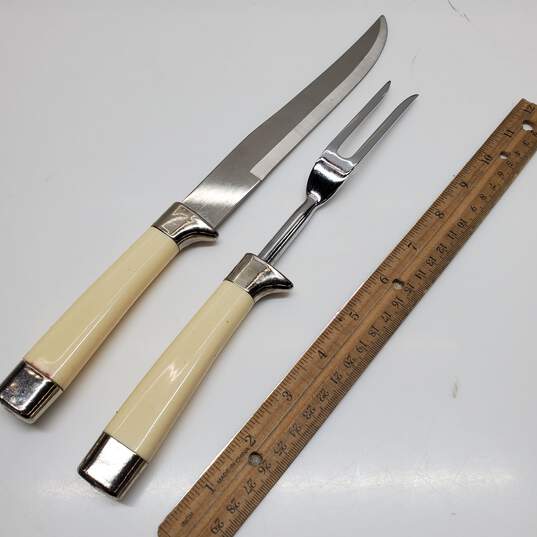 Regent Sheffield Cutlery Set Knife & Fork Carving Set in Box image number 3
