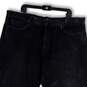 Womens Black Dark Wash Stretch Pockets Straight Leg Jeans Size W42xL32 image number 3