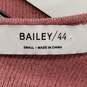 Bailey Women Pink One Shoulder Sweater Dress XS NWT image number 1