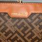 NWT Womens Brown Signature Print Leather Adjustable Strap Crossbody Bag image number 6