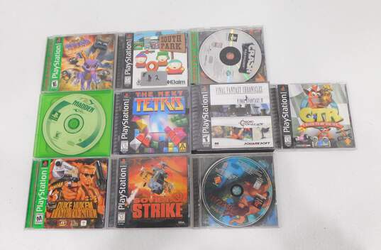 10 Count Sony PS1 Game Lot image number 1